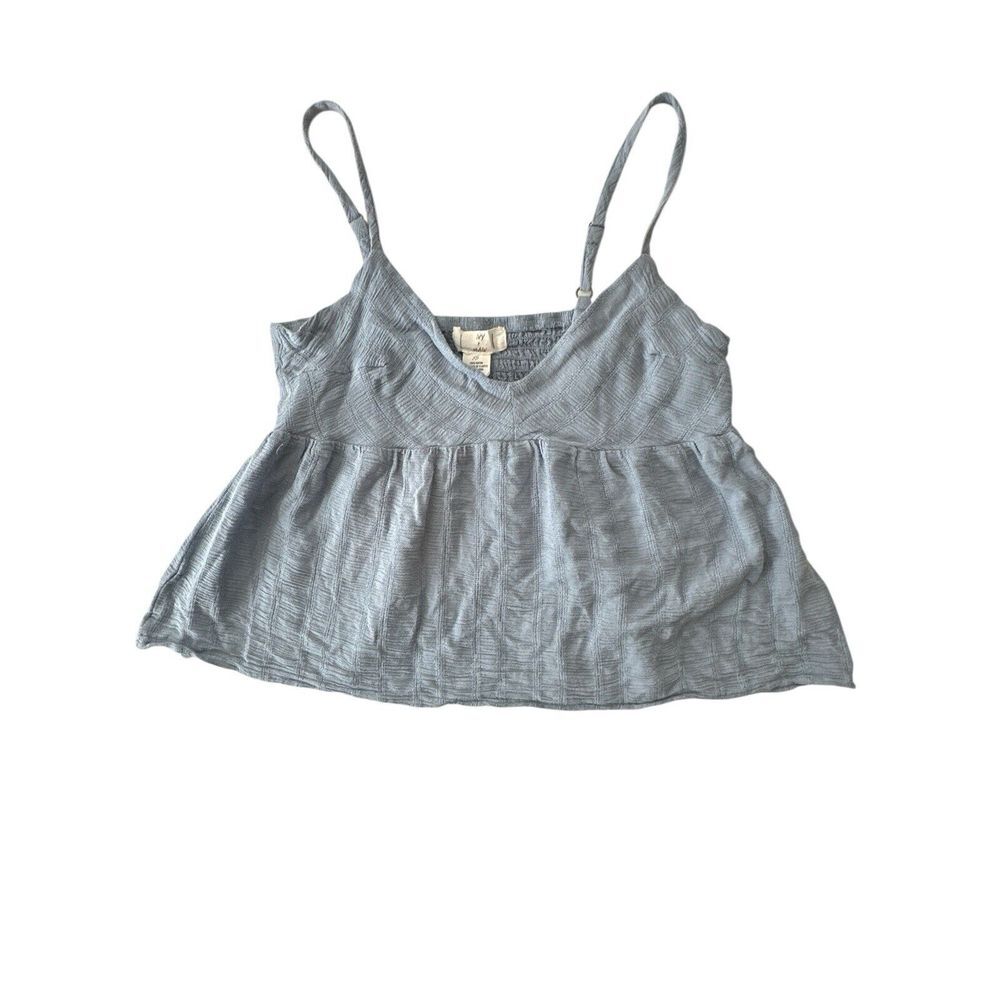 Ivy‎ & Main Tank Top Women XS Blue Beach Summer Coquette Coastal Babydoll